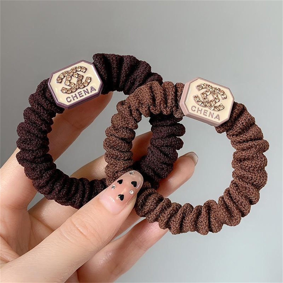 Adult small fragrance style simple temperament style elastic autumn and winter hair rope