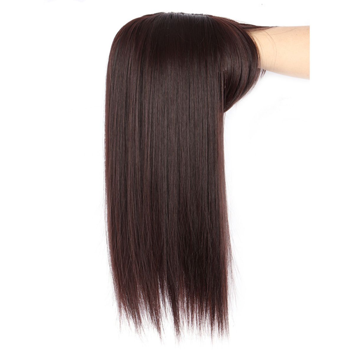 Wig patch on top of head to cover gray hair, natural and traceless hair growth, light and traceless air bangs patch