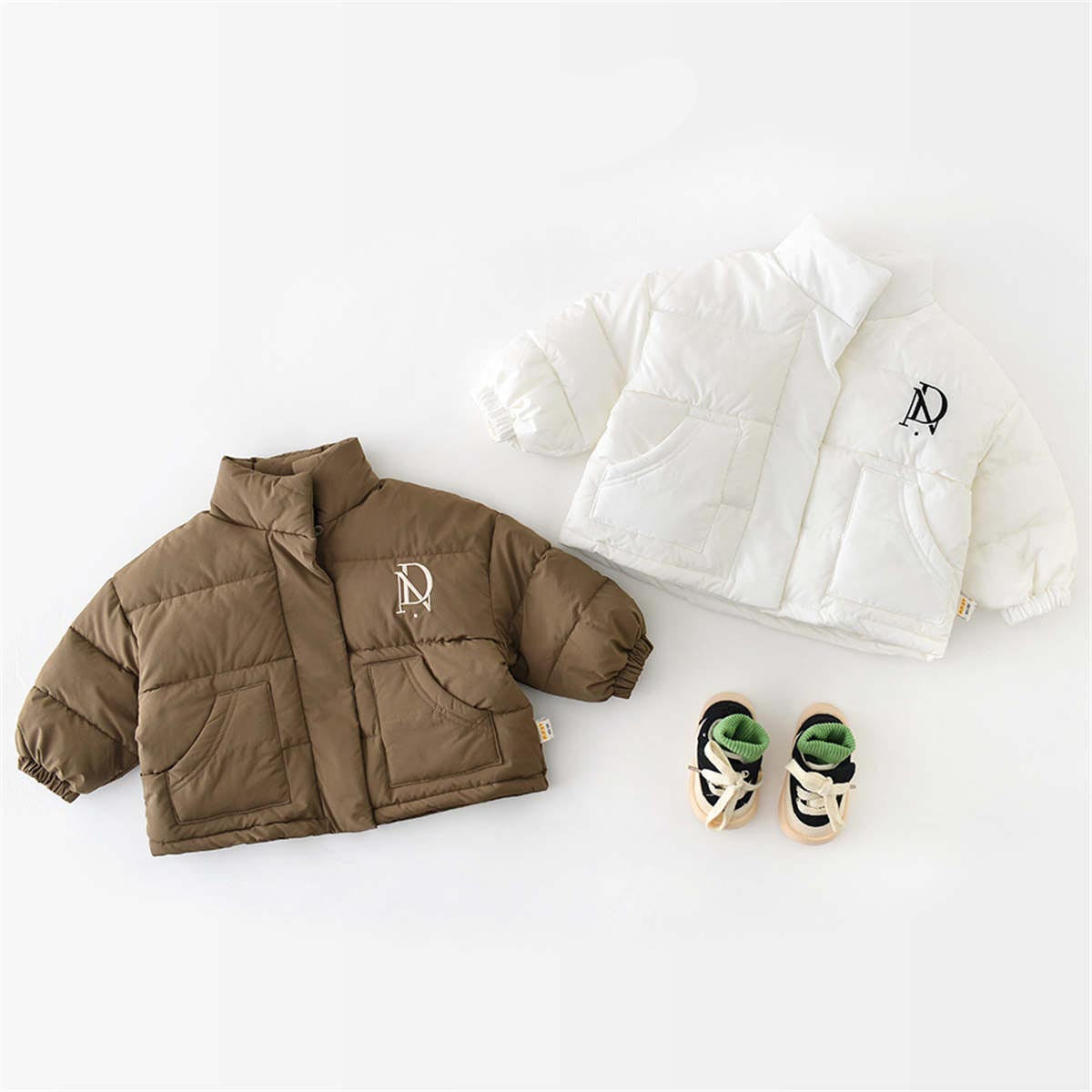 baby&#39;s winter simple thick cotton jacket