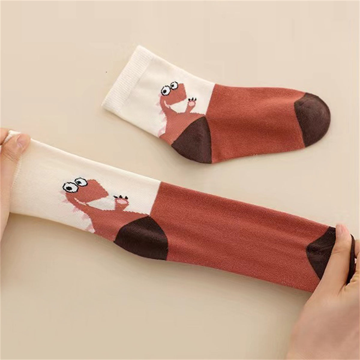 Children's 5-piece dinosaur socks set