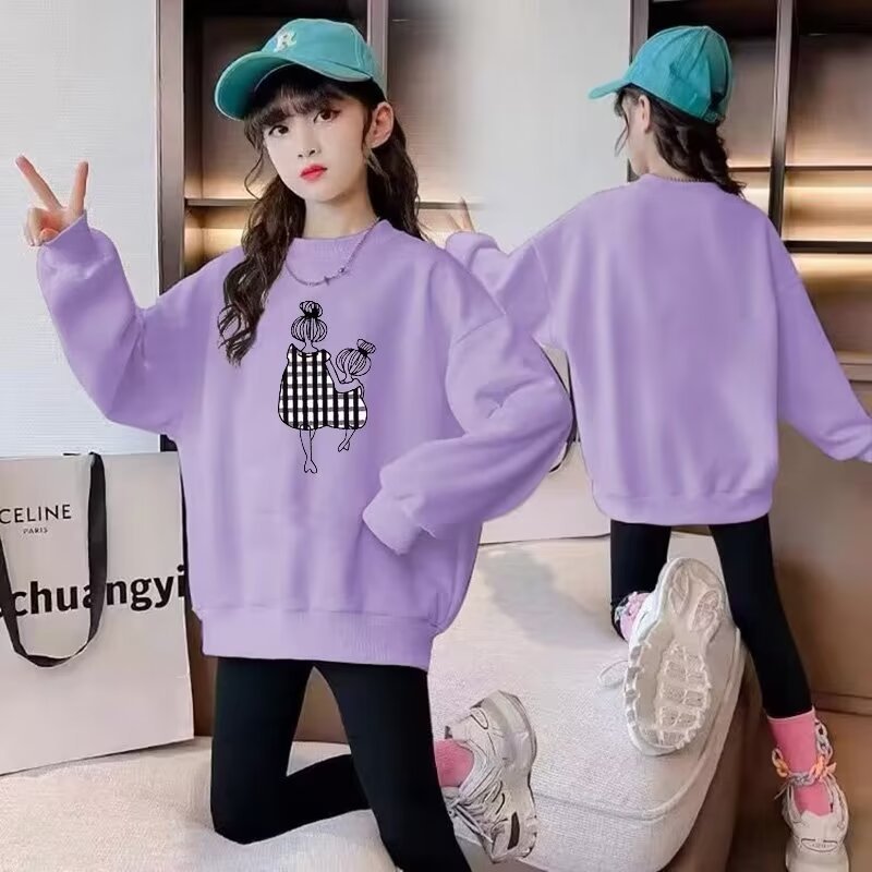 Girls cute everyday wear T-shirt long sleeve top