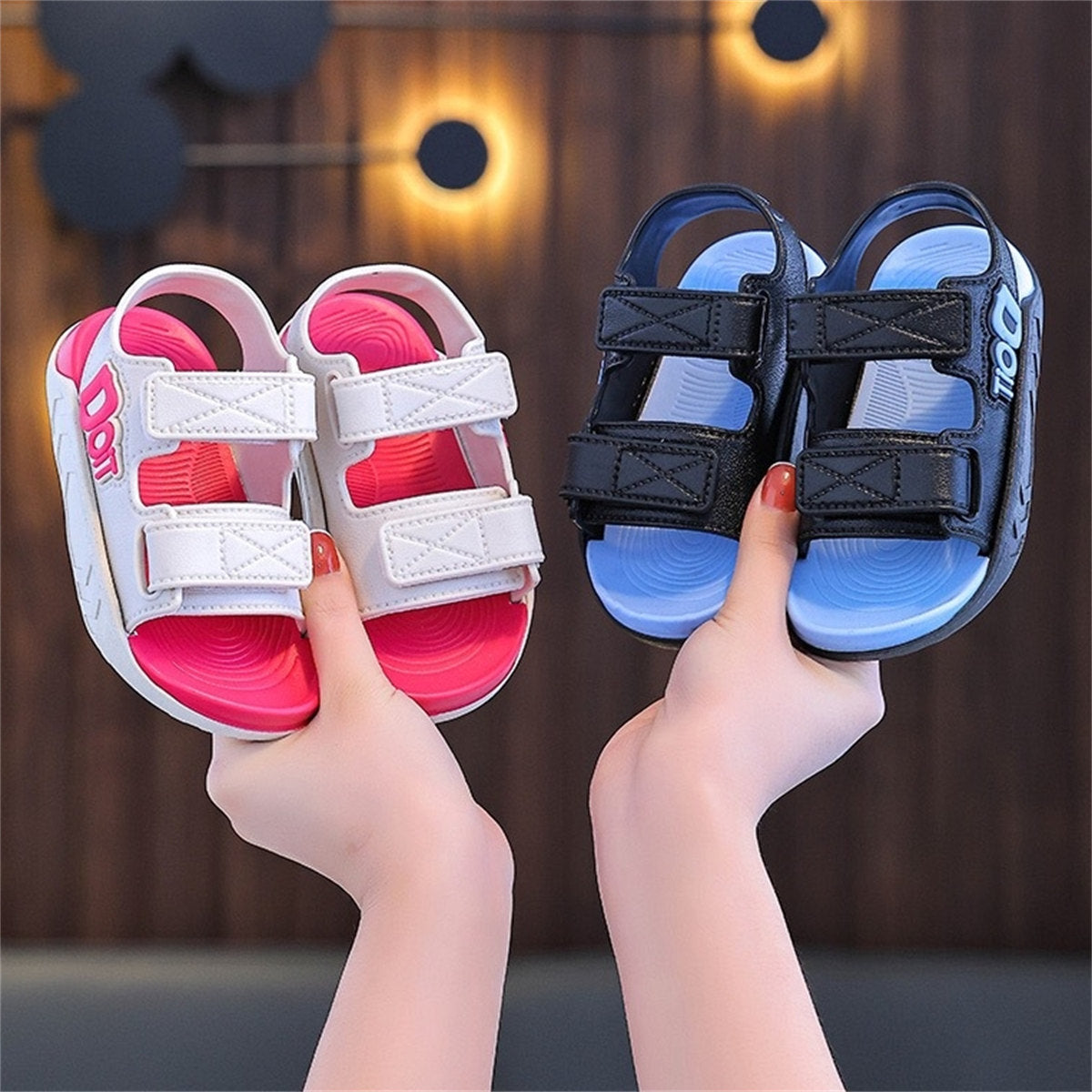 Children's Alphabet Soft Velcro Casual Sandals