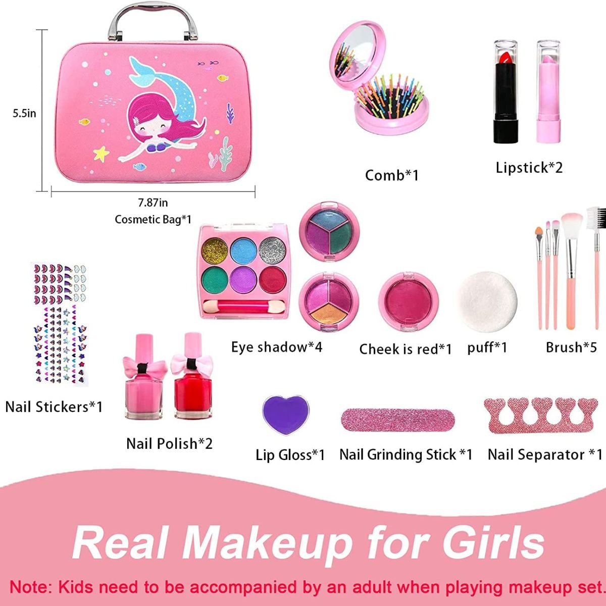 Girls Makeup Toy Set