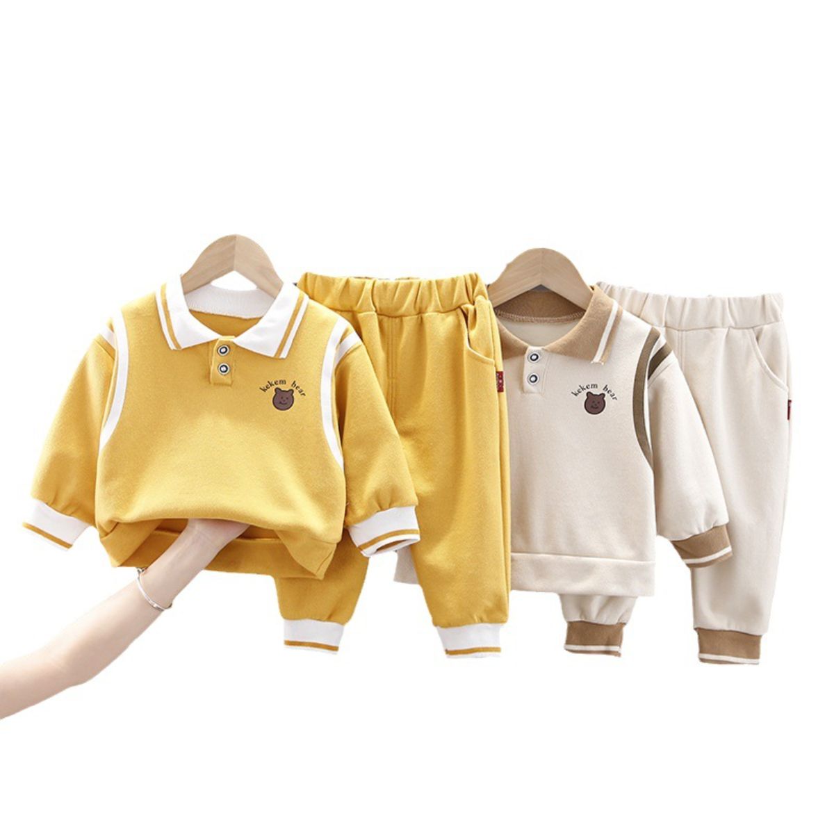 Baby autumn long sleeve sweatshirt two piece suit