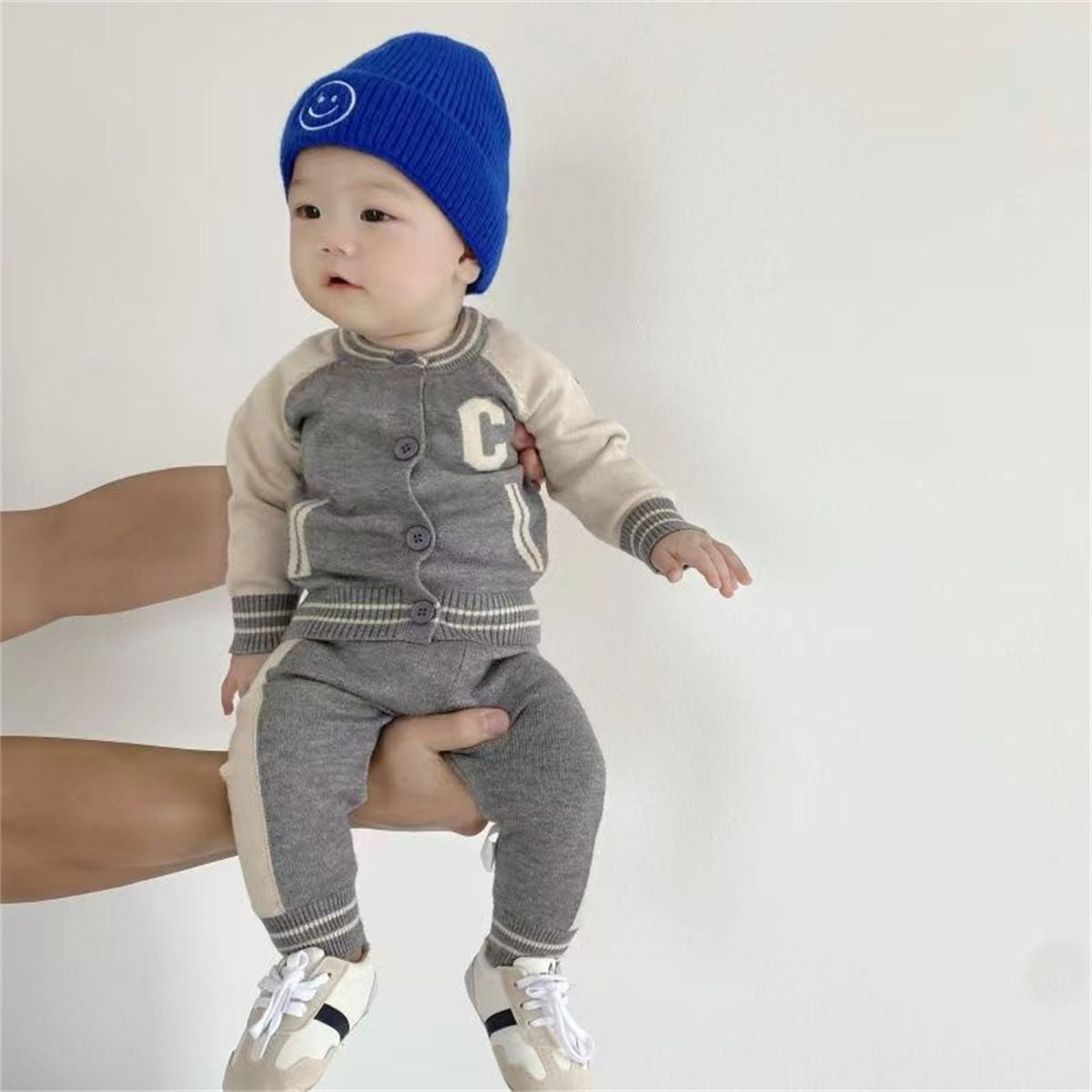 baby sweater knitted two piece set