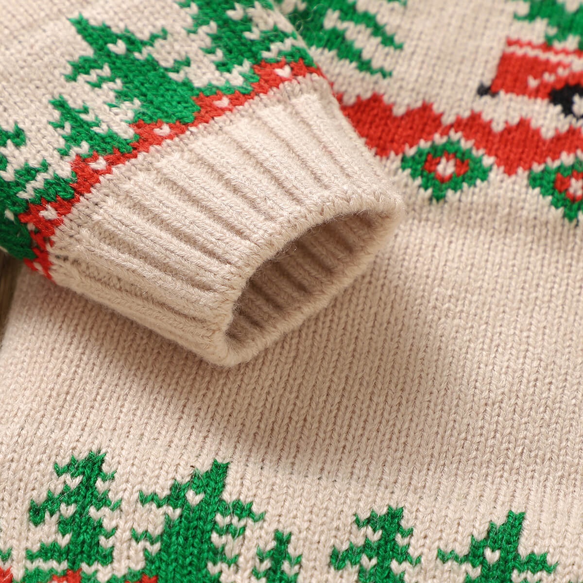 Baby Knitted Christmas Jacquard Pullover Sweater