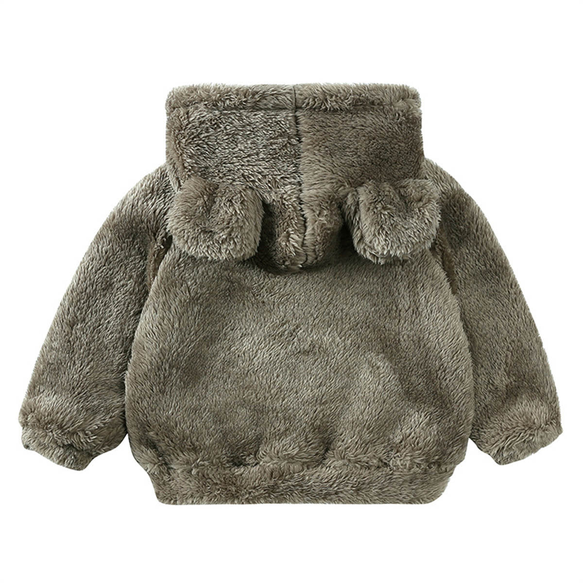 Boys and girls lambskin thickened coat children's stylish warm hooded fur sweater