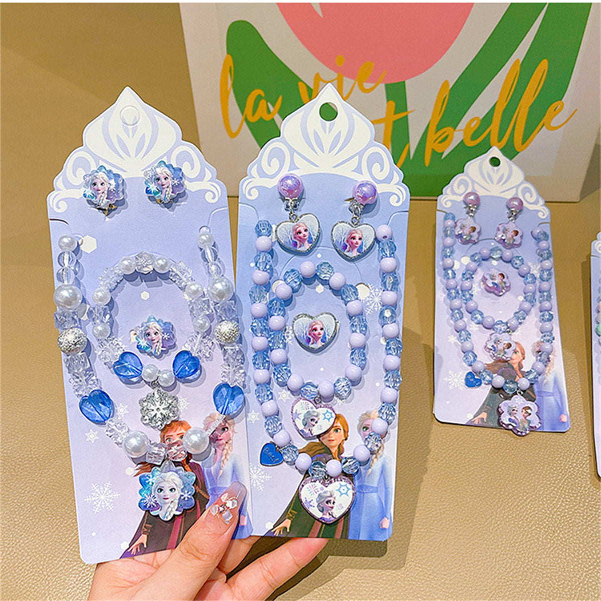 Children's 5-piece Princess Elsa necklace set