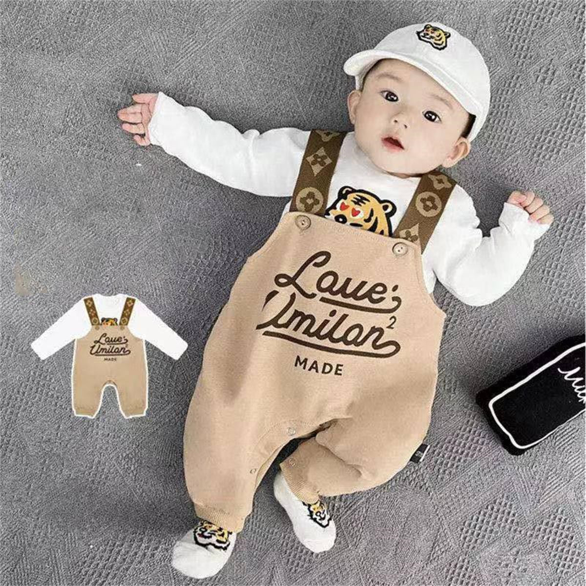 Baby carrier two-piece casual jumpsuit