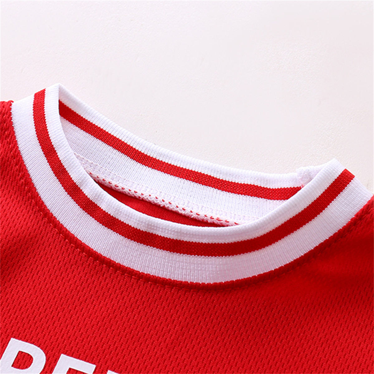 New summer children's sports short-sleeved basketball uniforms set fake two-piece boys' jerseys girls' clothing