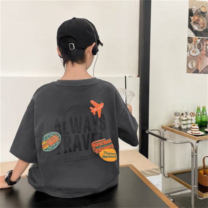 Airplane Print T-Shirt