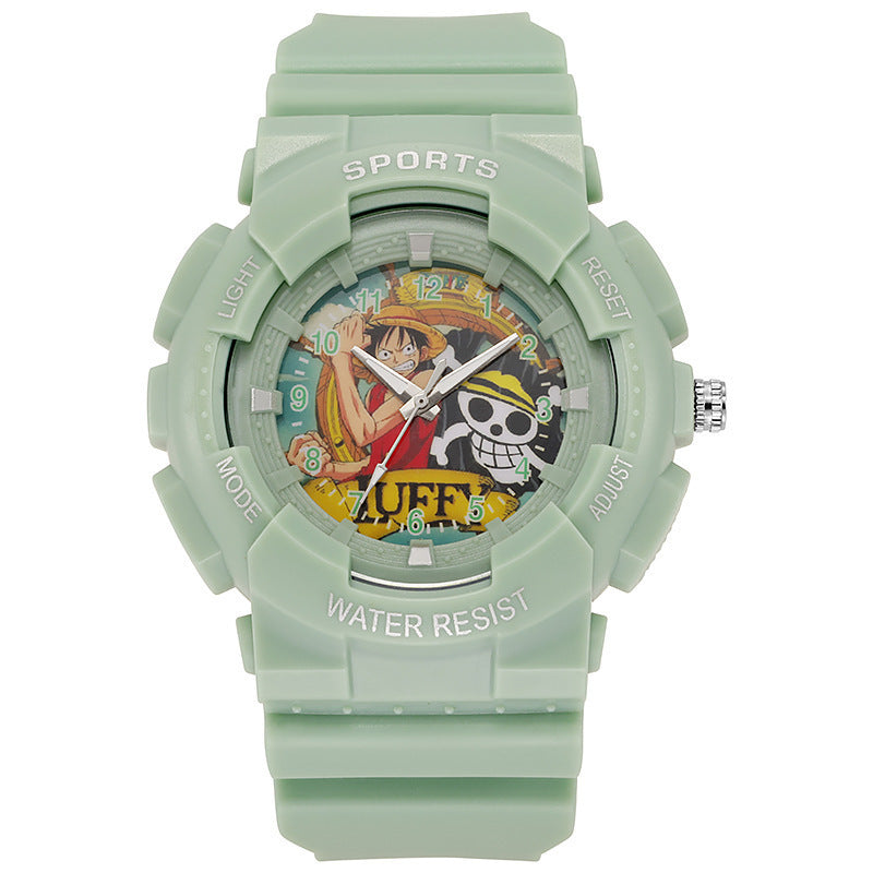 Children's Boys One Piece Cartoon Outdoor Multi-Function Sports Quartz Watch