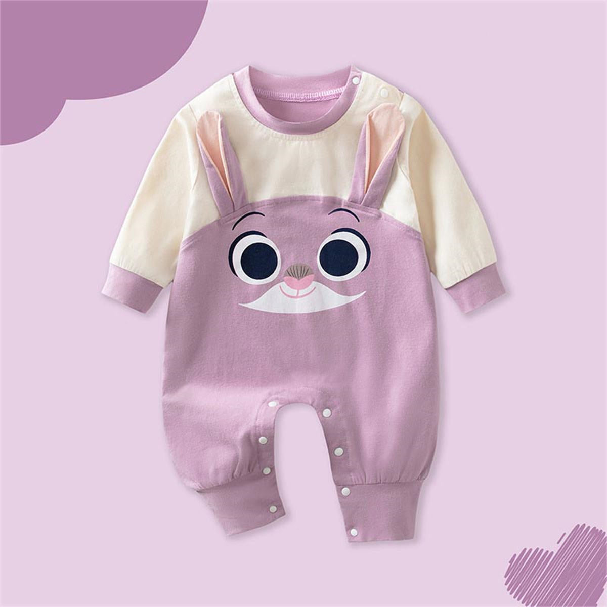 Baby Spring and Autumn Winnie the Pooh Long Sleeve Cotton Climbing Outwear