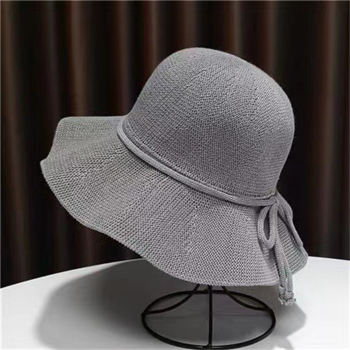 Women's summer daily outing washable folding hat women's large brim sun protection bucket hat