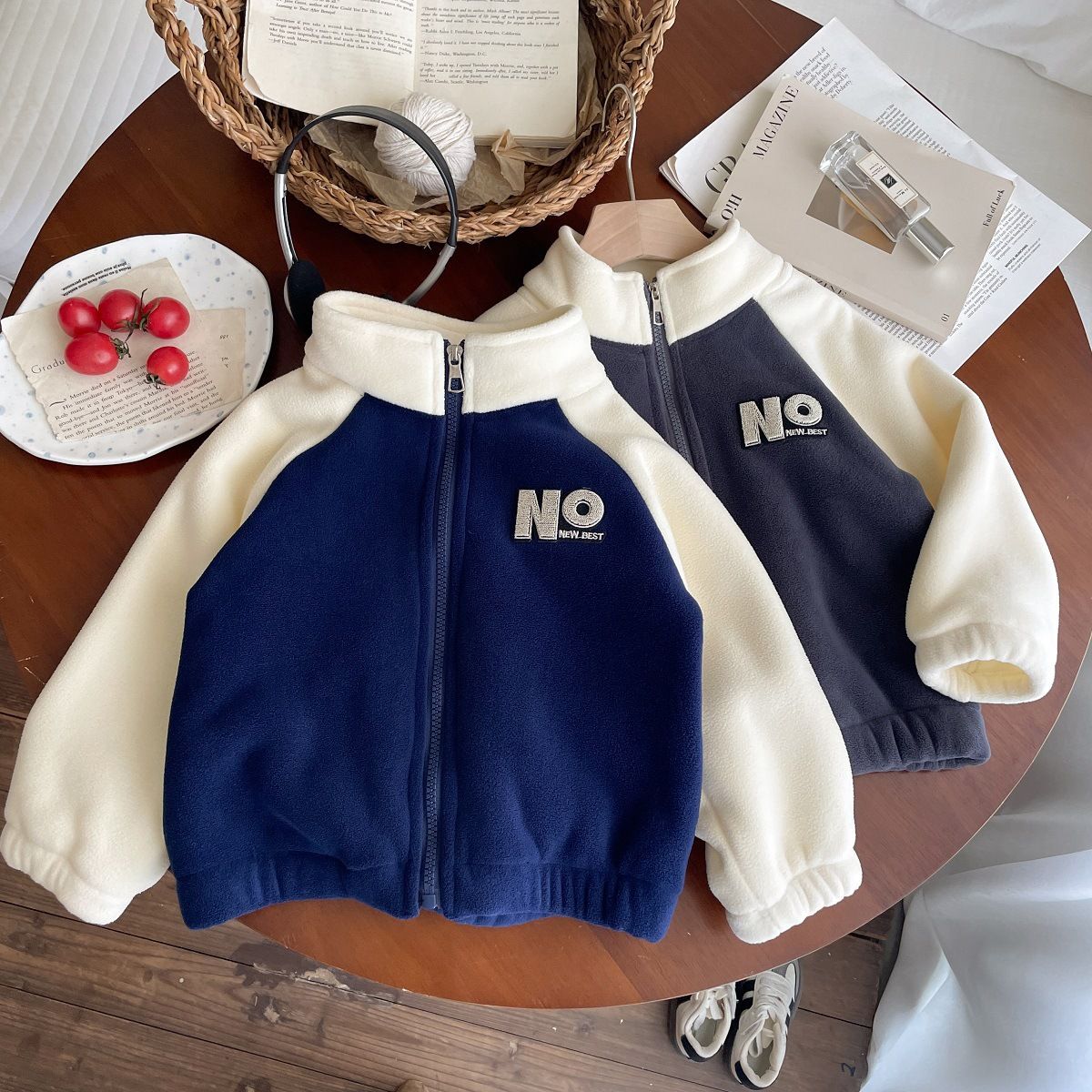 children&#39;s autumn and winter boys and girls&#39; fleece jacket