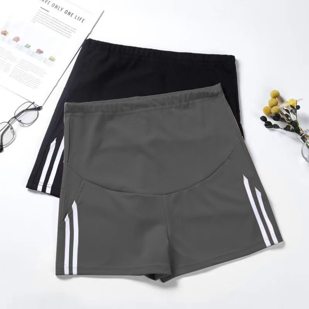 Pregnant women's shorts summer outdoor wear suit bottoming thin pregnant women pants