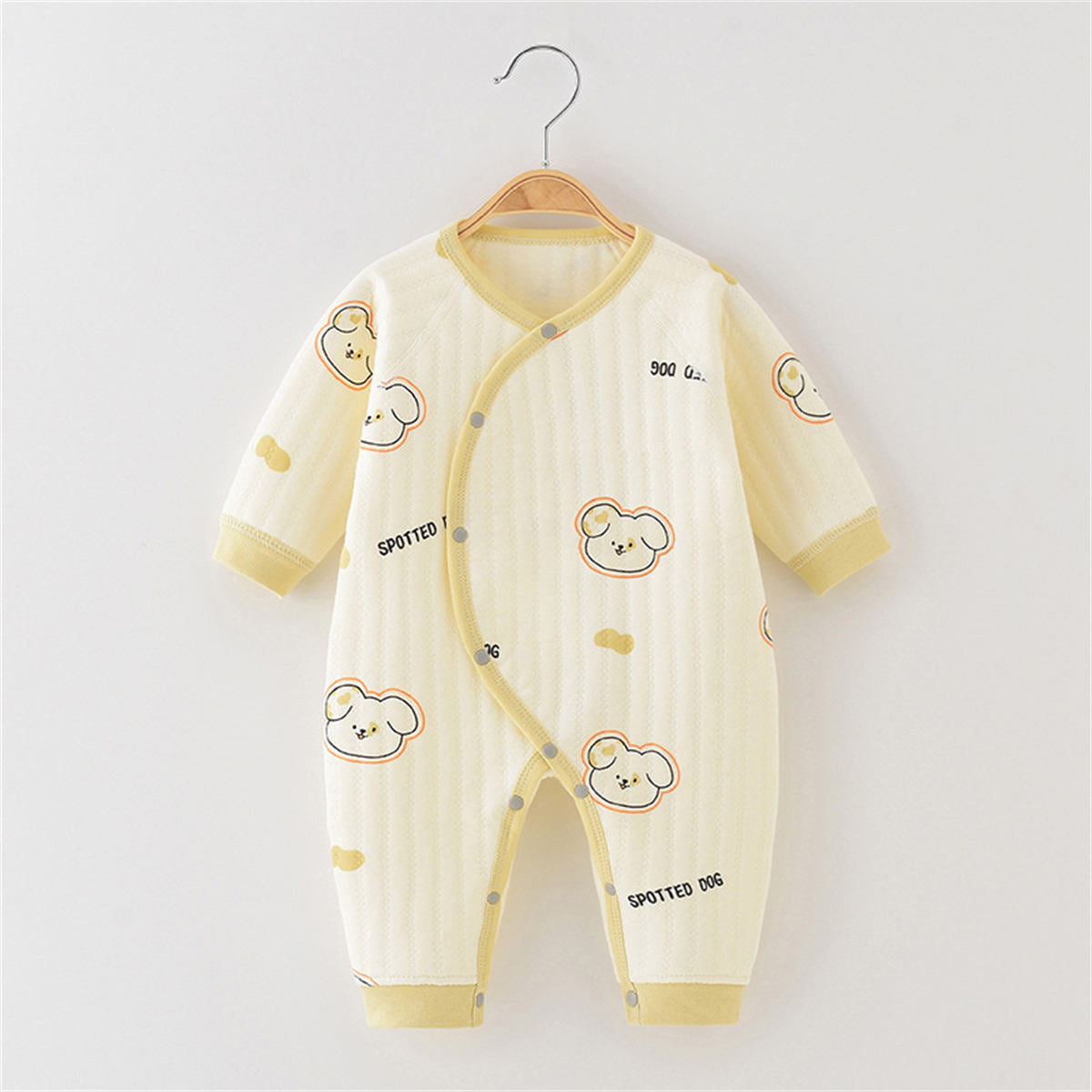 Baby jumpsuit warm cotton outer wear crawling clothes pajamas