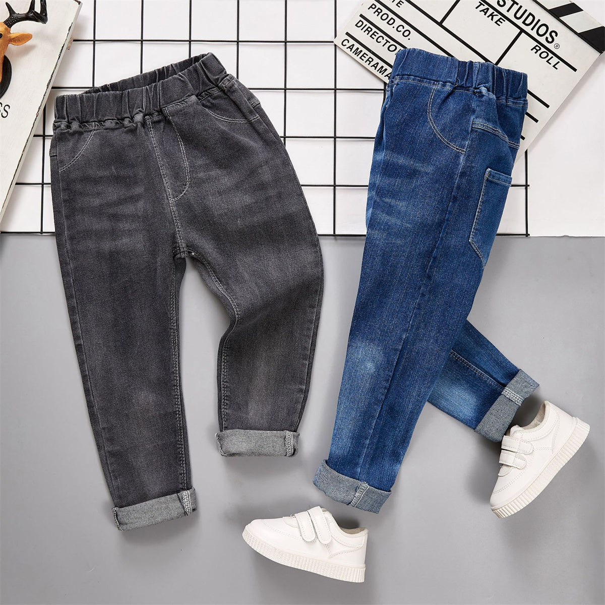 Boys jeans 2023 spring and autumn new children's clothing manufacturers wholesale small, medium and large children boys student children's pants