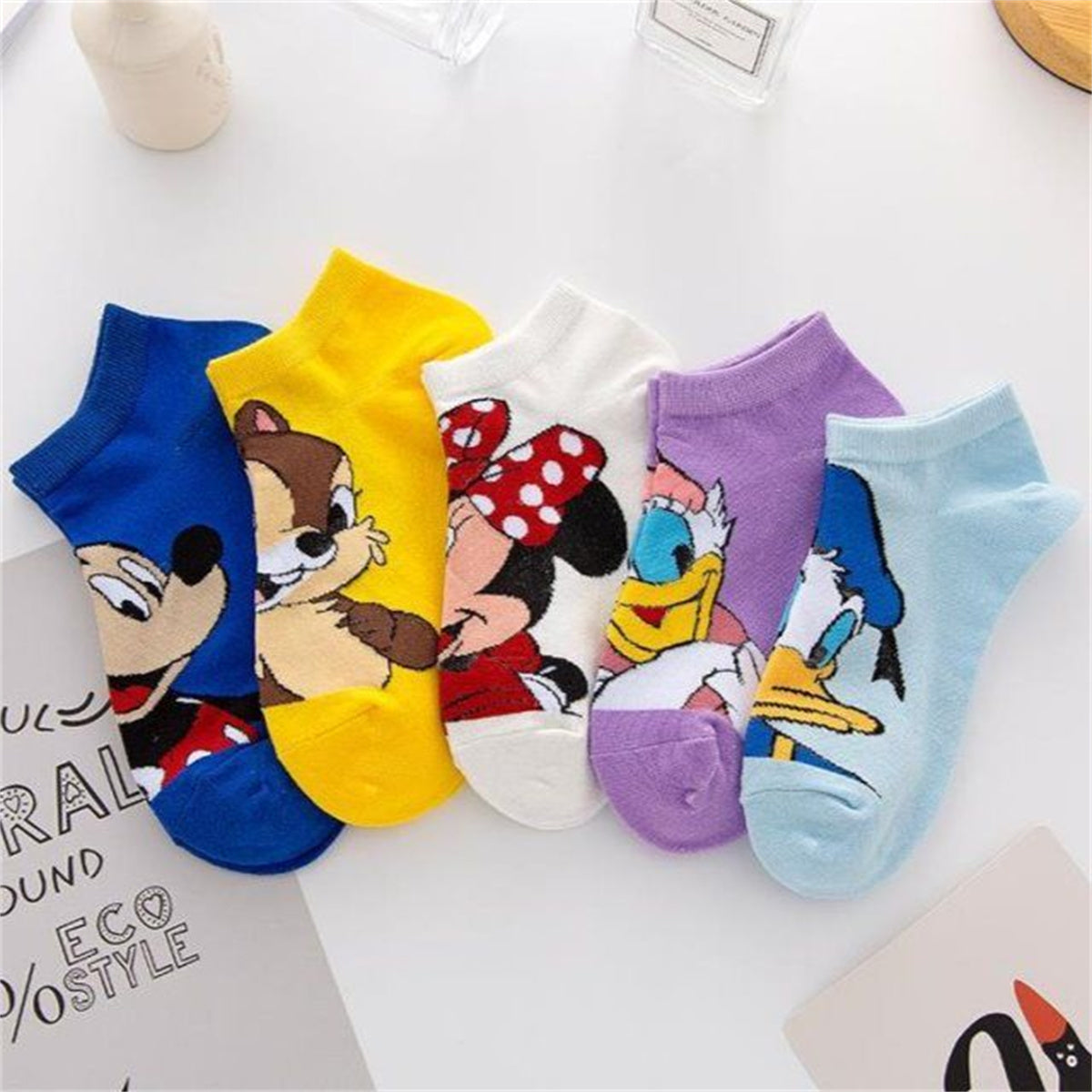 Children's 5-piece Mickey Mouse pattern socks set