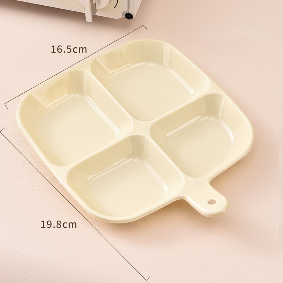 Kitchen multi-function compartment side dish tray onion, ginger and garlic preparation dish snack tray fruit tray bone spit tray vinegar dip tray