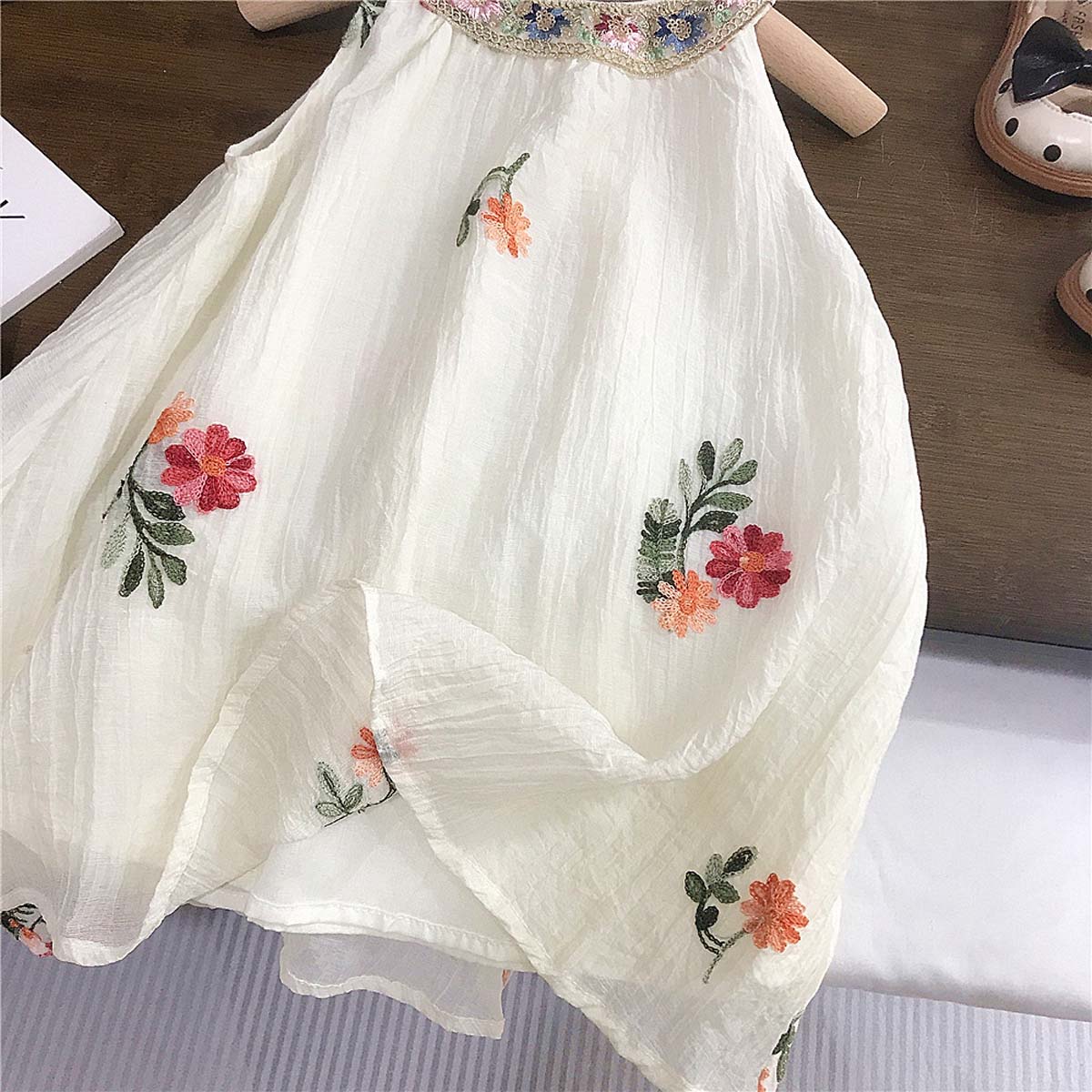 Summer new children's clothing suspender skirt baby floral skirt children's princess skirt