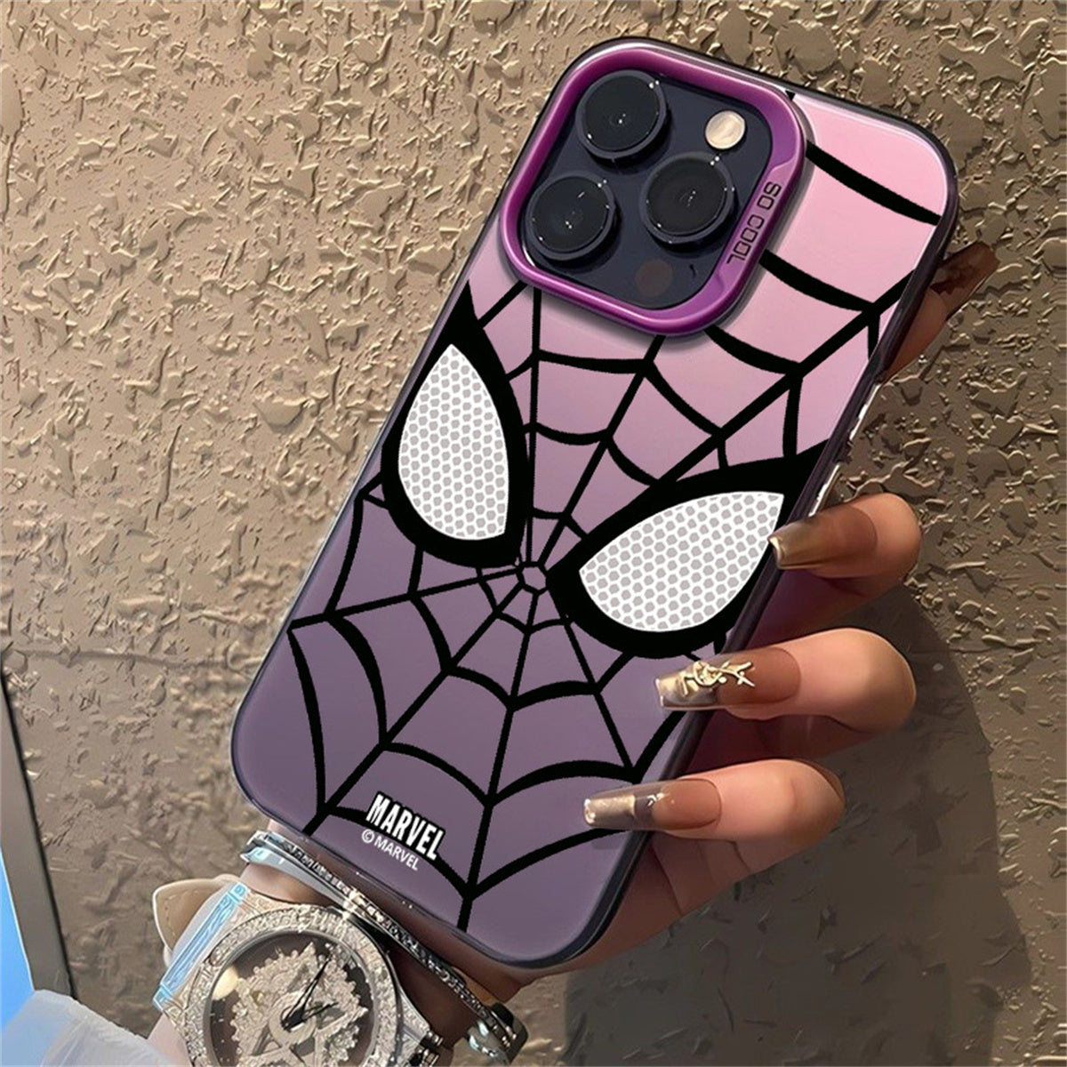 Apple mobile phone case Spider-Man series breathable color vitality mobile phone case