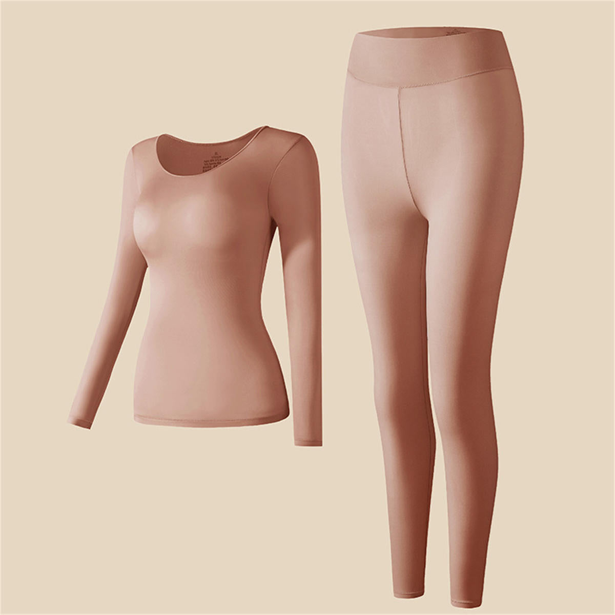 Skin-beautifying clothing high elastic ultra-thin autumn clothing and long johns set