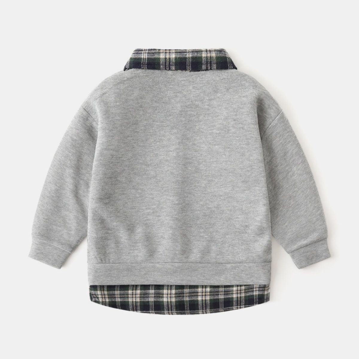 Boys fake two piece sweatshirt