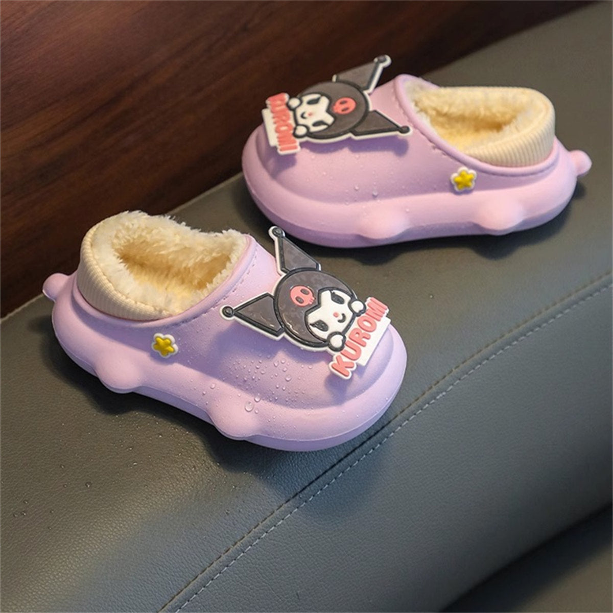 Children's girls autumn and winter Sanrio cute cartoon warm home cotton slippers