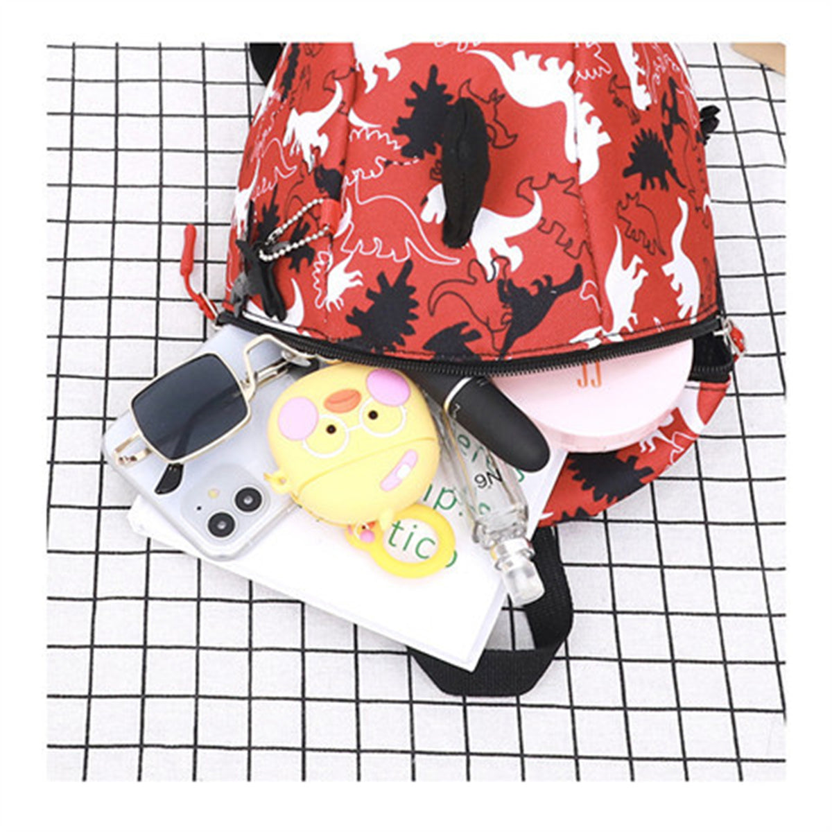 Children's cute cartoon cool little dinosaur anti-lost boy's small backpack