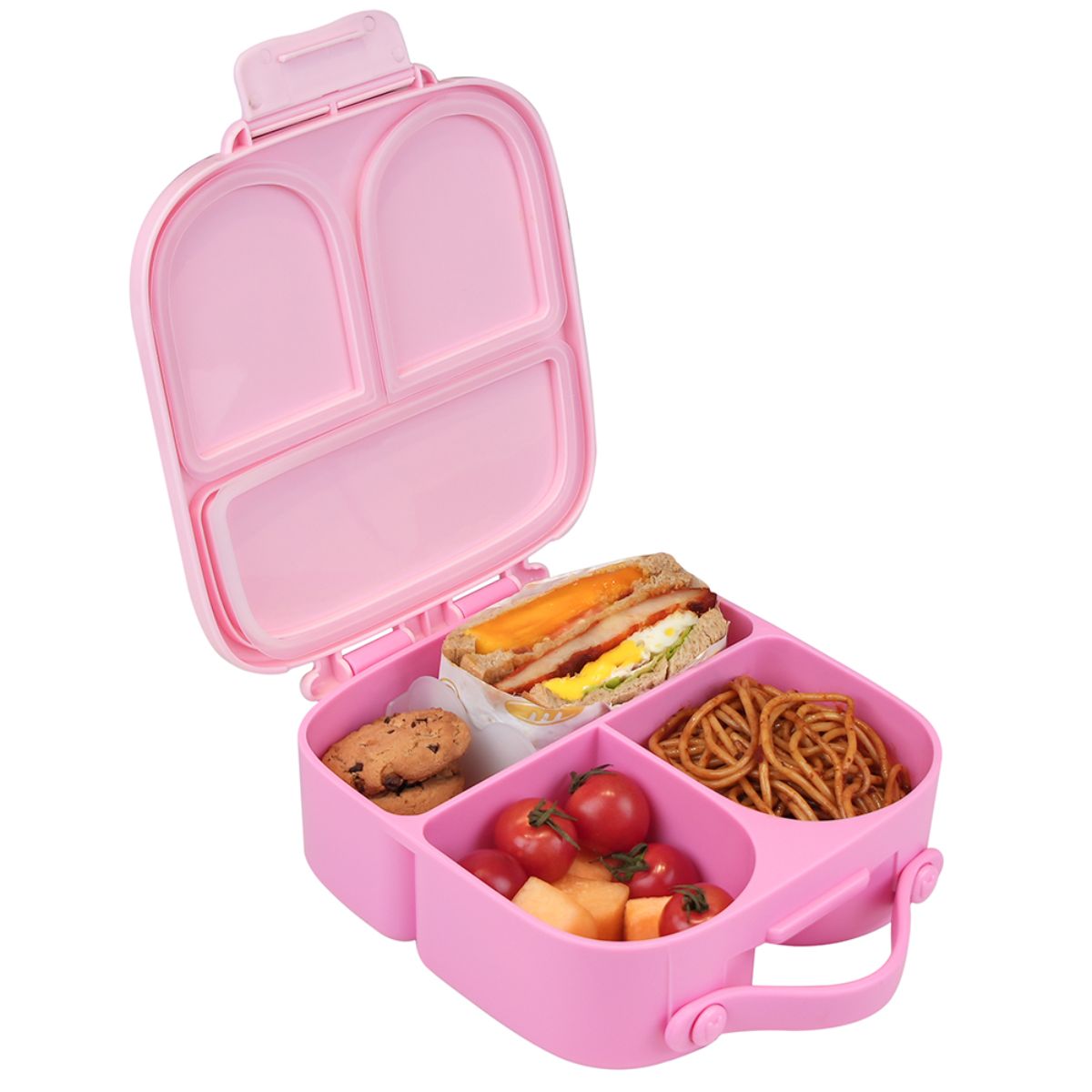 New food grade silicone lunch box microwave heating fresh-keeping box storage box compartment sealed lunch box