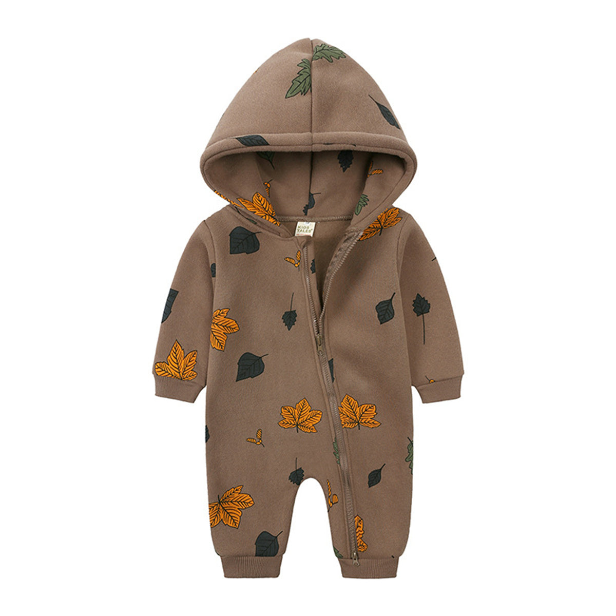 Baby hooded romper long sleeve fleece clothes