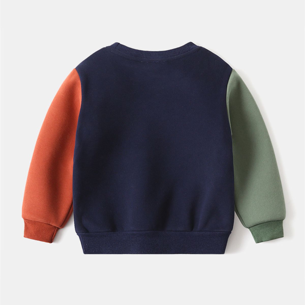 Autumn and winter boys' thick warm sweatshirt with sleeves