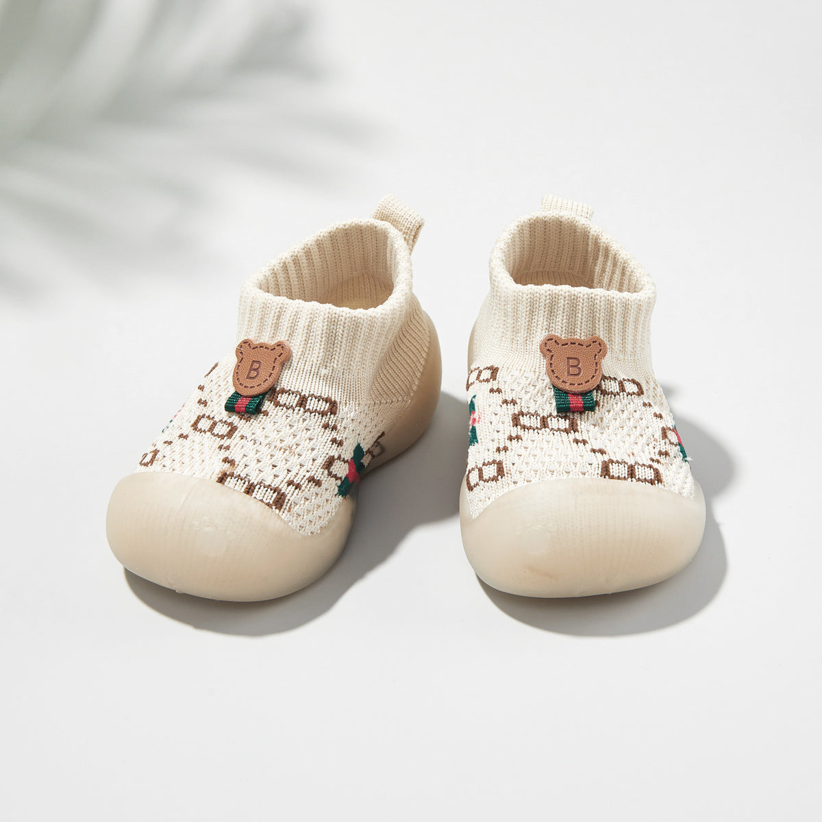 Children's mesh printed pattern non-slip toddler shoes