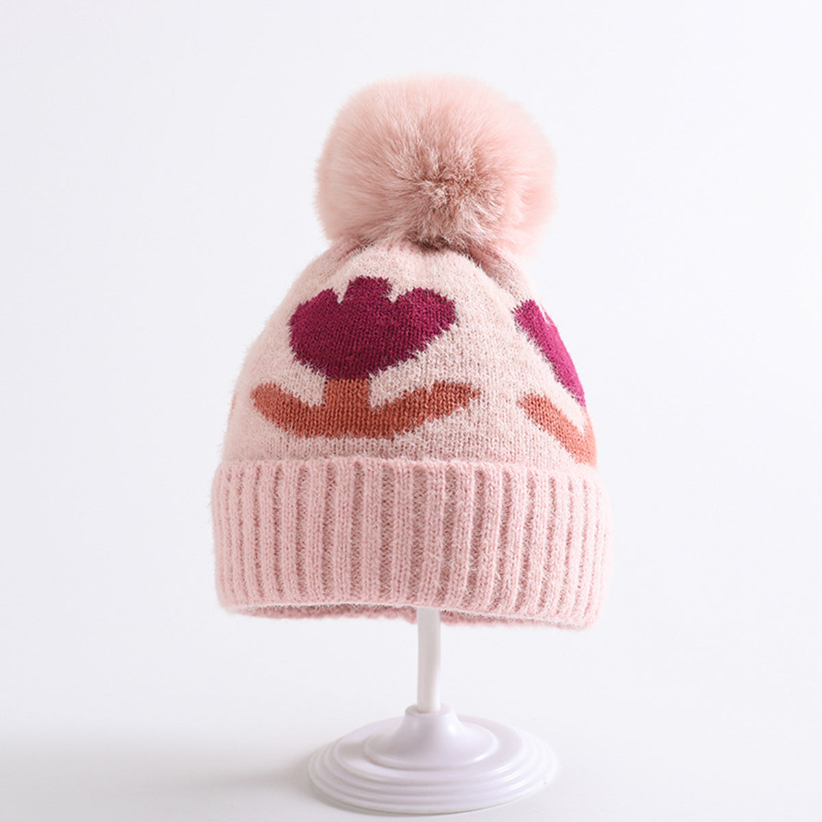 Children's flower beanie