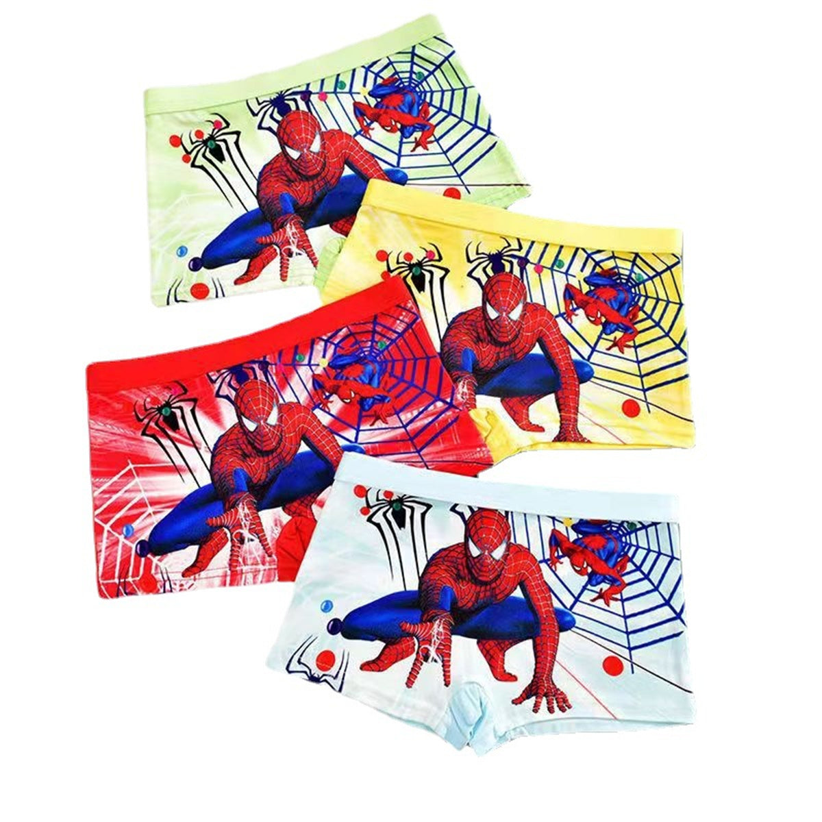 4-pack boy's cartoon boxer briefs set