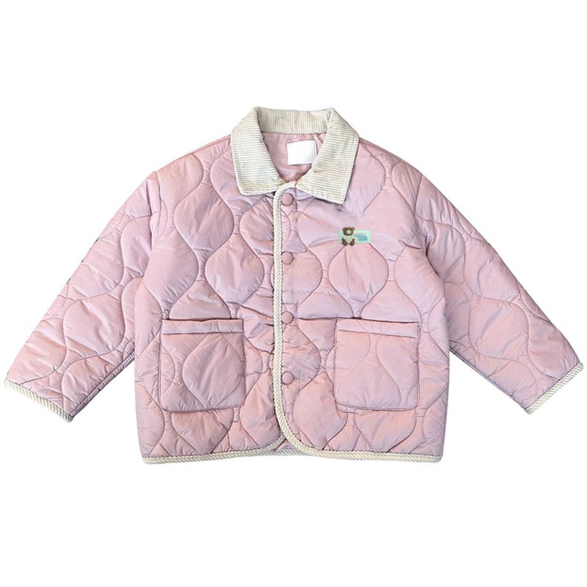 Girls' and boys' winter cotton-padded jacket