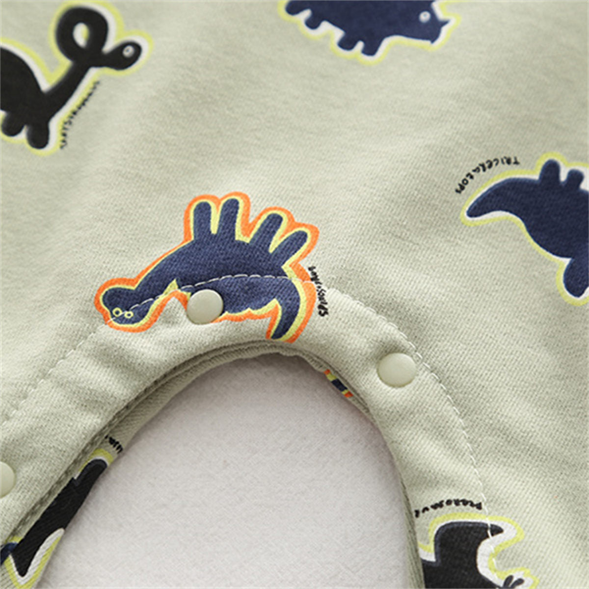 Baby Onesie Cartoon Dinosaur Print Baby Romper