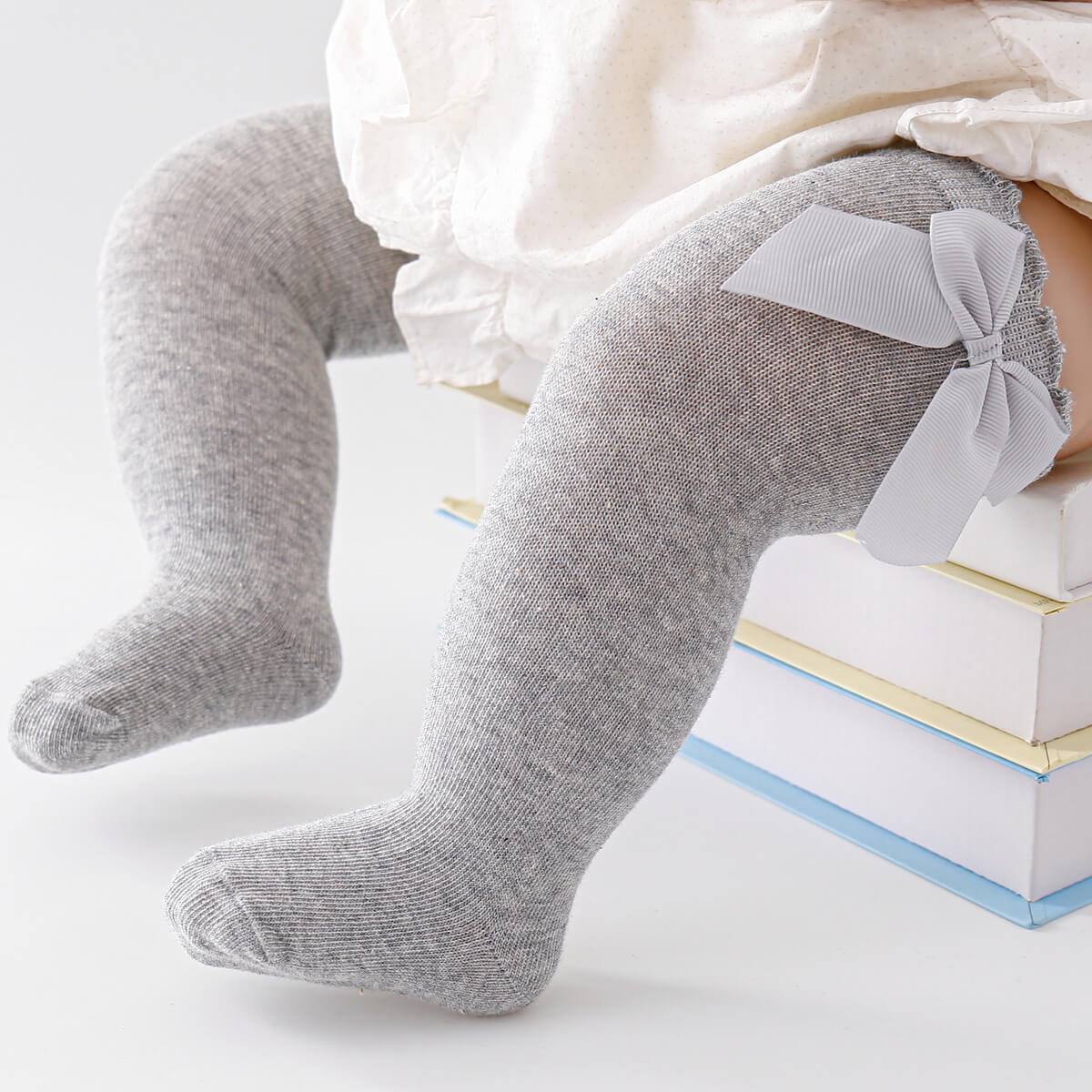 Children's Bowknot Knee-High Stockings