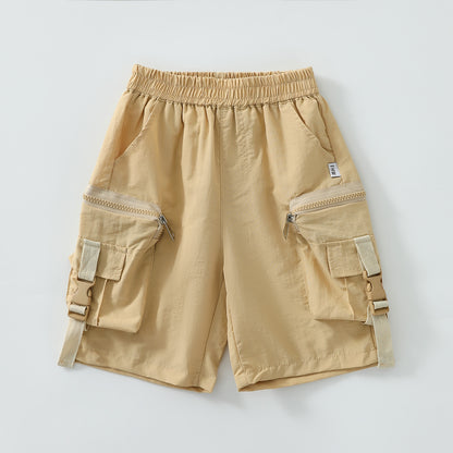 Cropped cargo shorts