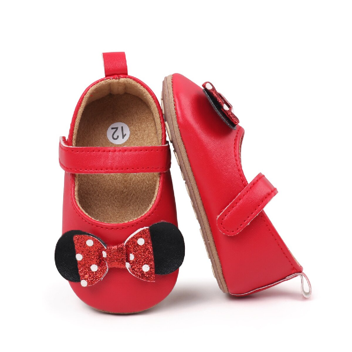 Princess shoes soft rubber sole non-slip toddler shoes