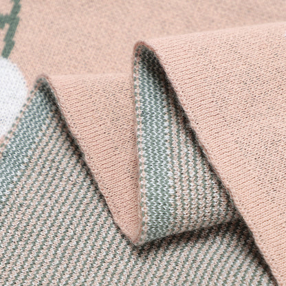 Baby knitted blanket cover