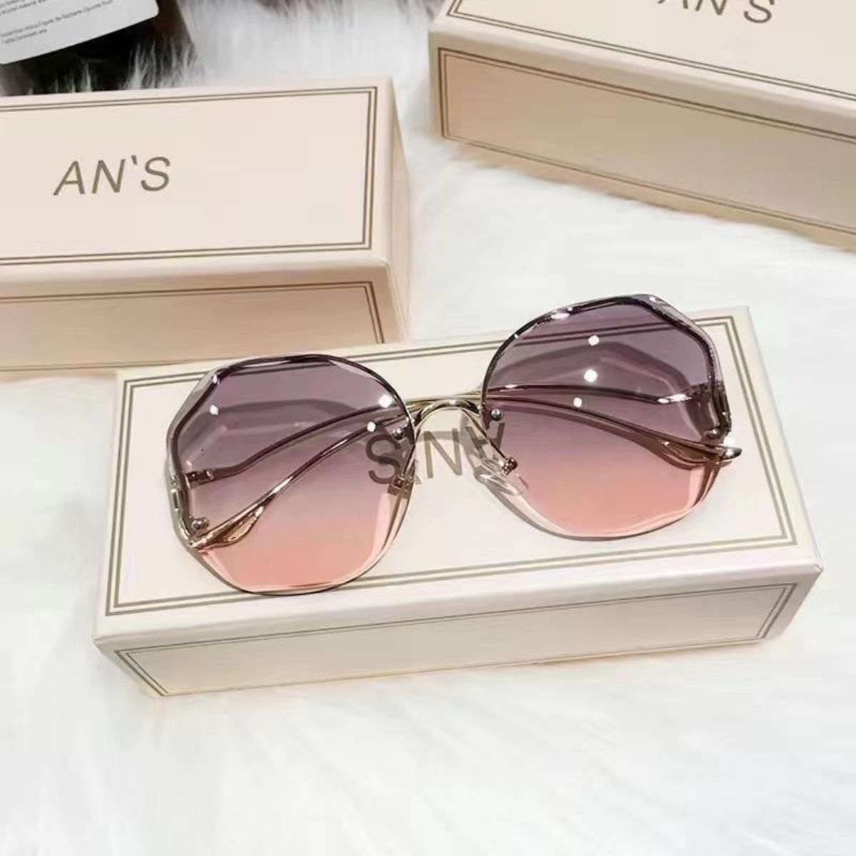 Sunglasses for women ins new round face trendy fashion sunglasses anti-ultraviolet big face slim summer