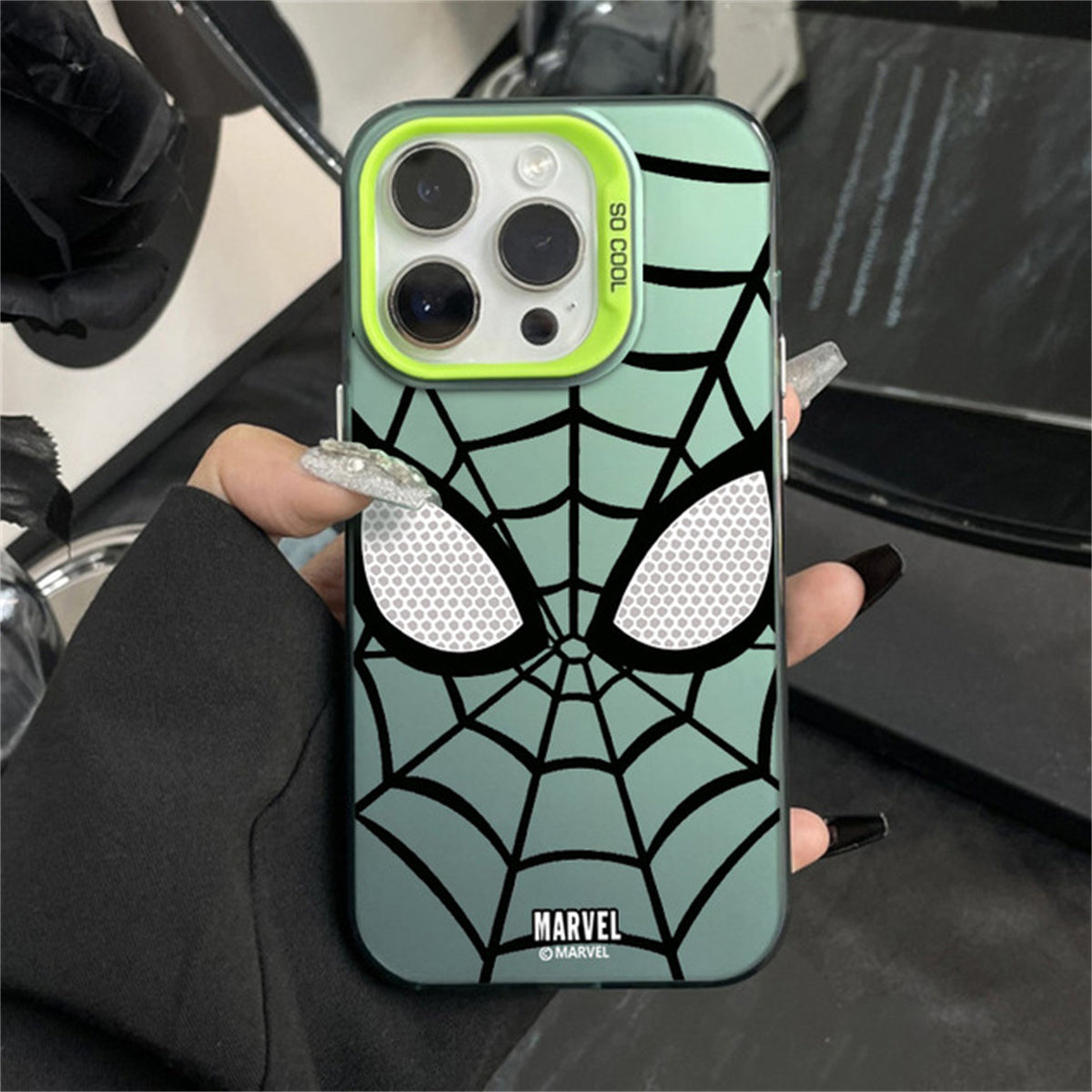 Apple mobile phone case Spider-Man series breathable color vitality mobile phone case