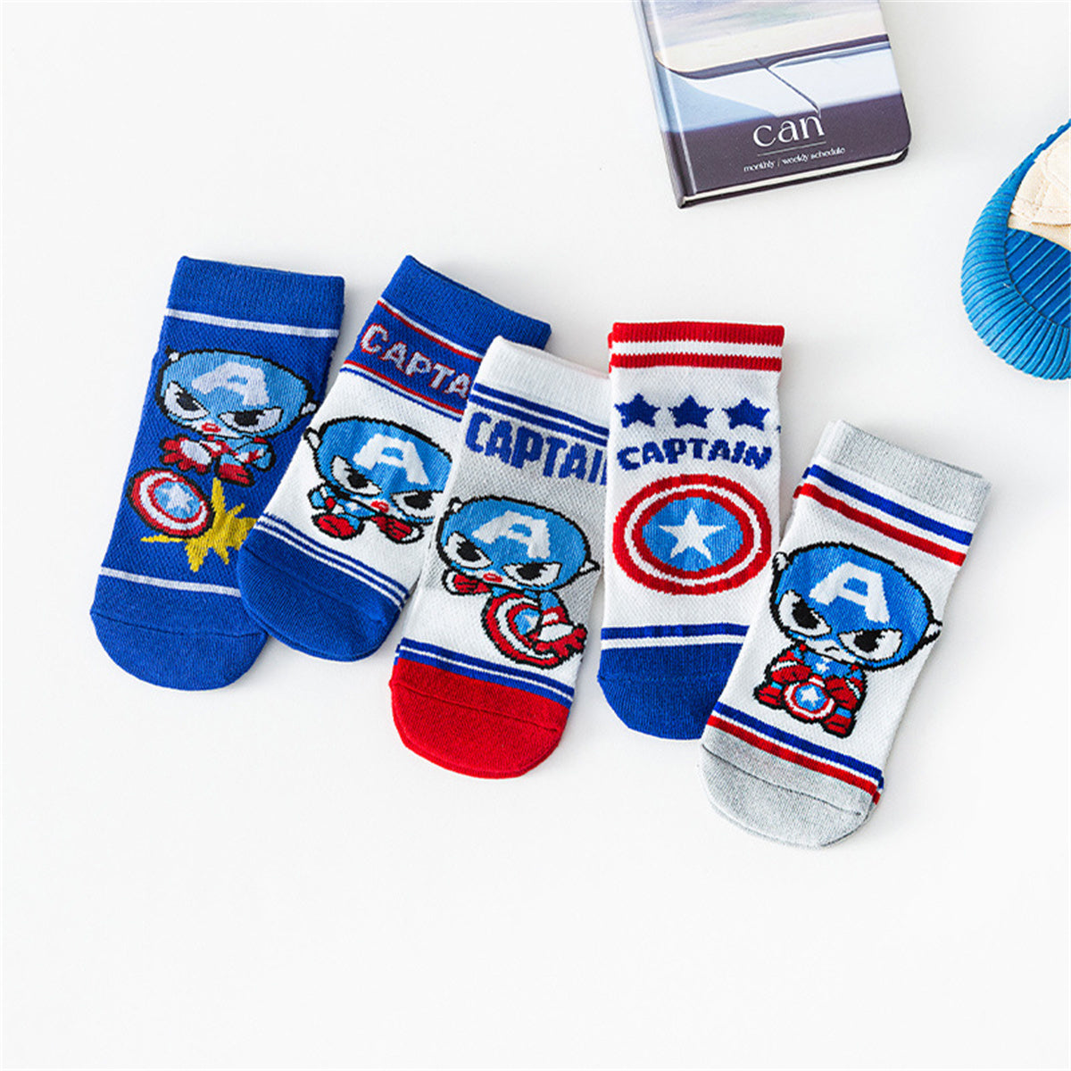 Children's 5-pack lettered socks