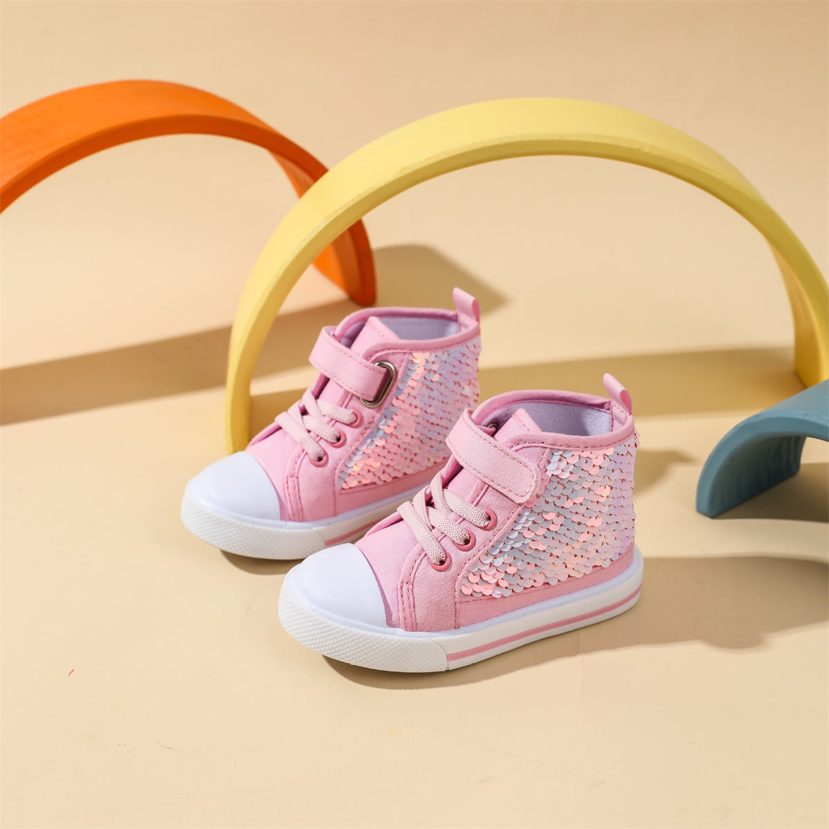 Children's canvas shoes fashion sequin princess shoes