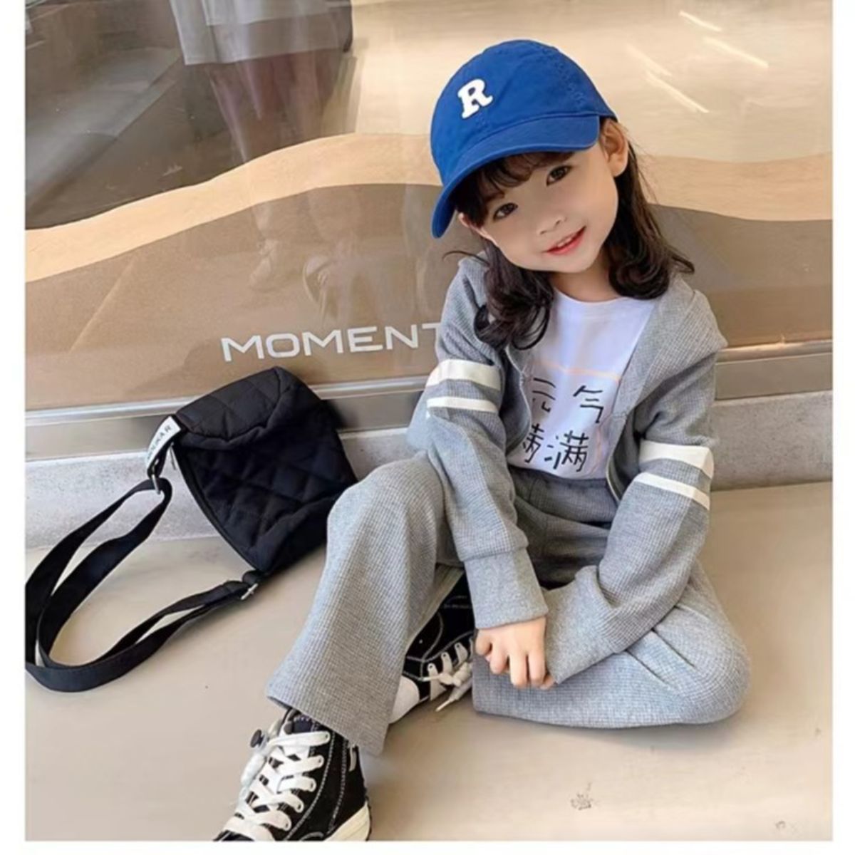 Girls autumn suits new style hooded fashionable girls fashion suits