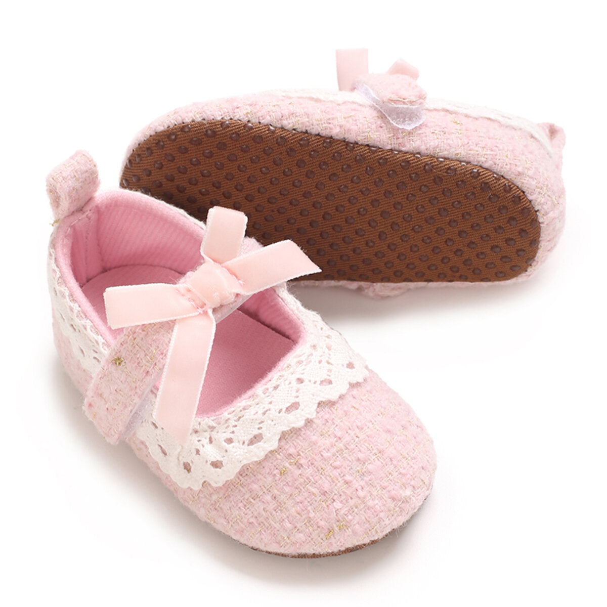 Baby soft sole princess shoes