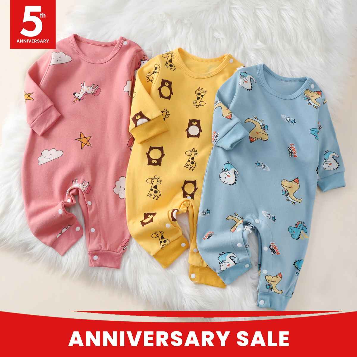 Baby spring and autumn cartoon romper long sleeve long pants newborn baby romper