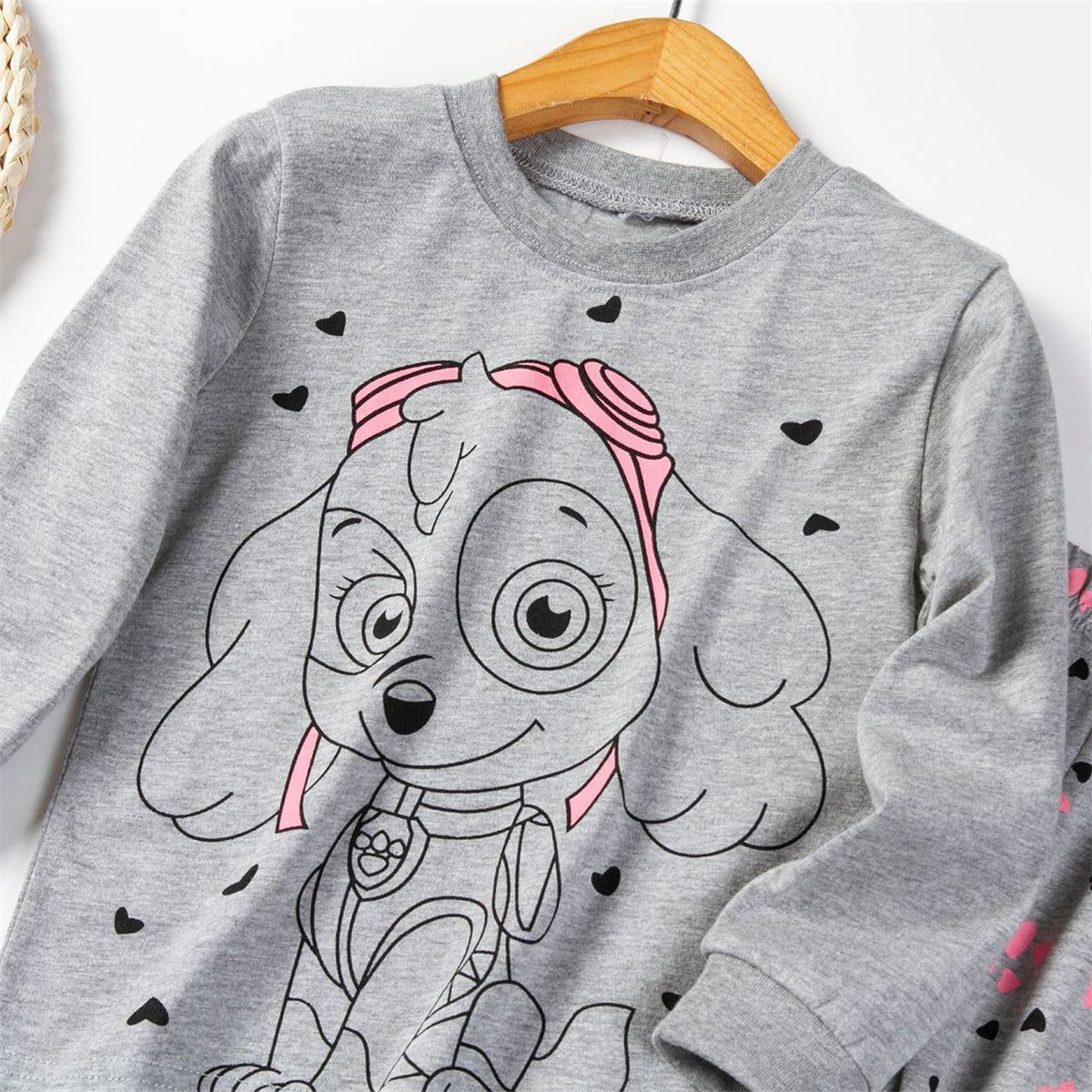 Paw Patrol Printed Pattern Set Girls Long Sleeve Home Clothes Pajamas